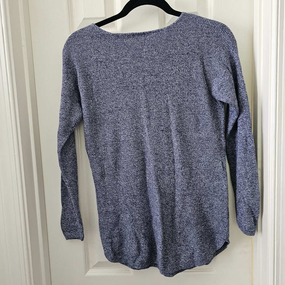 Talbots Heather Blue Lightweight Basic Long Sleev… - image 6